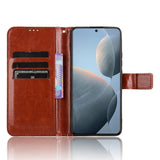 EIDERWOOD Xiaomi Poco X6 Pro Leather Flip Case w. Stand & Wallet - Brown