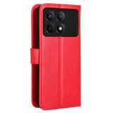 EIDERWOOD Xiaomi Poco X6 Pro Leather Flip Case w. Stand & Wallet - Red