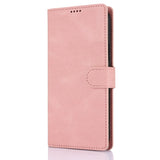 Samsung Galaxy A55 (5G) Leather Flip Case w. Wallet og Strap - Pink