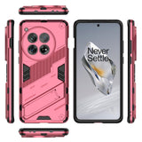 OnePlus 12 Hybrid Tough Case with Kickstand - Pink