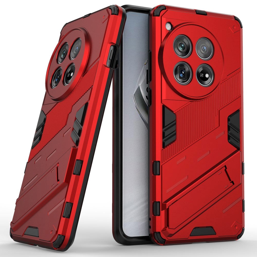 OnePlus 12 Hybrid Tough Case with Kickstand - Red