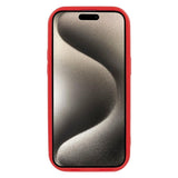 iPhone 15 Pro Max Flexible Plastic Case w. Wave Design - Mat Red