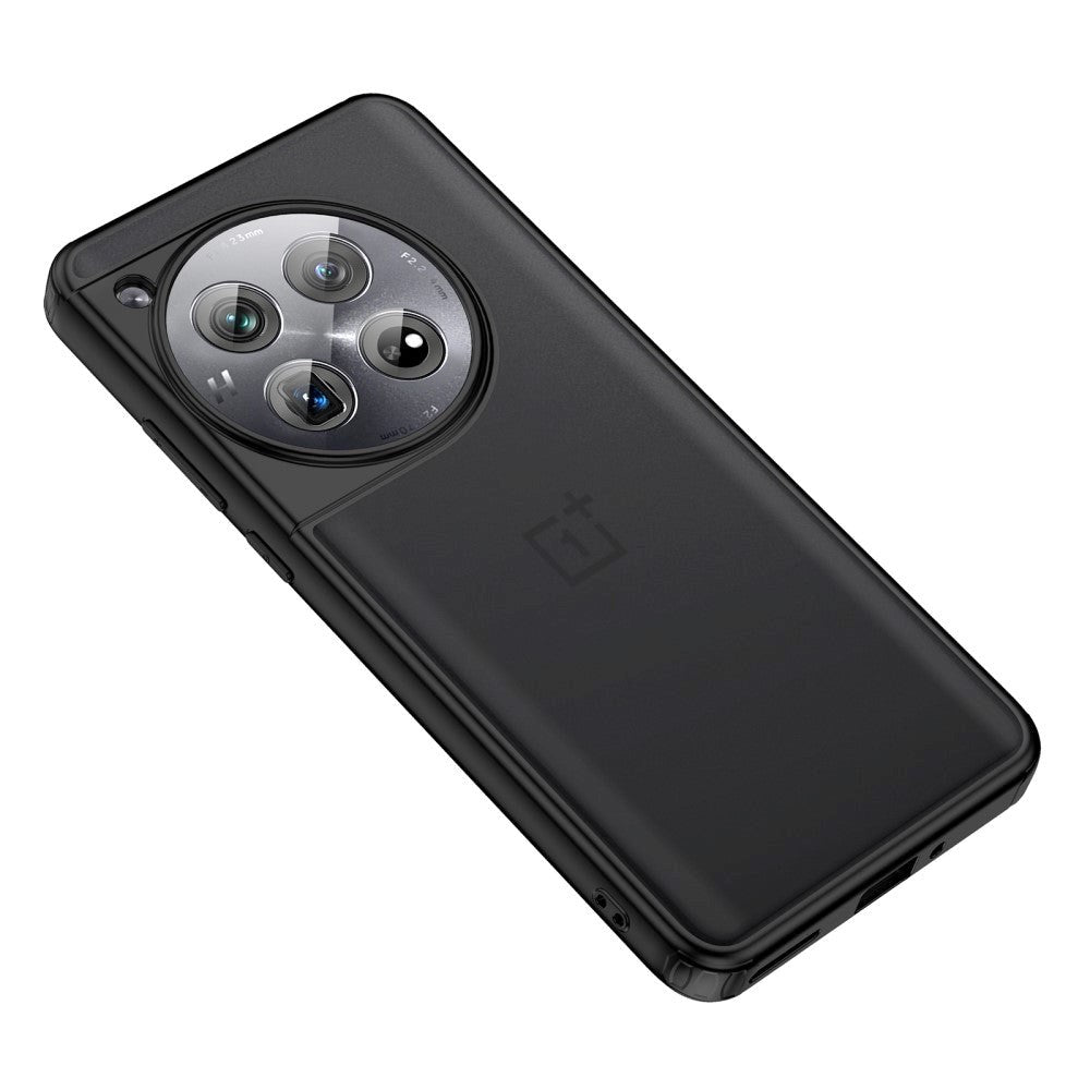 OnePlus 12 Hard Plastic Case - Transparent / Black Edge