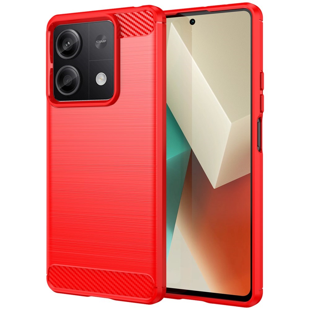 Xiaomi Redmi Note 13 (5G) Brushed Carbon Case - Red