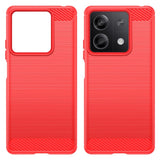 Xiaomi Redmi Note 13 (5G) Brushed Carbon Case - Red