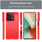 Xiaomi Redmi Note 13 (5G) Brushed Carbon Case - Red