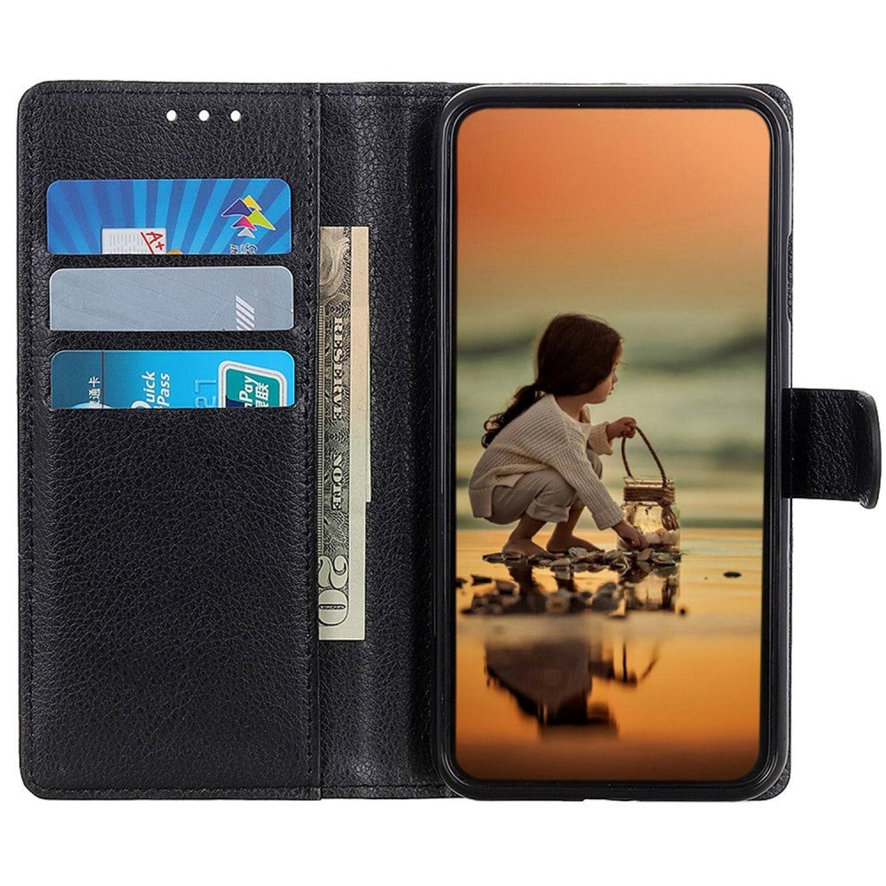 Samsung Galaxy Xcover 7 Leather Flip Case with Wallet - Black