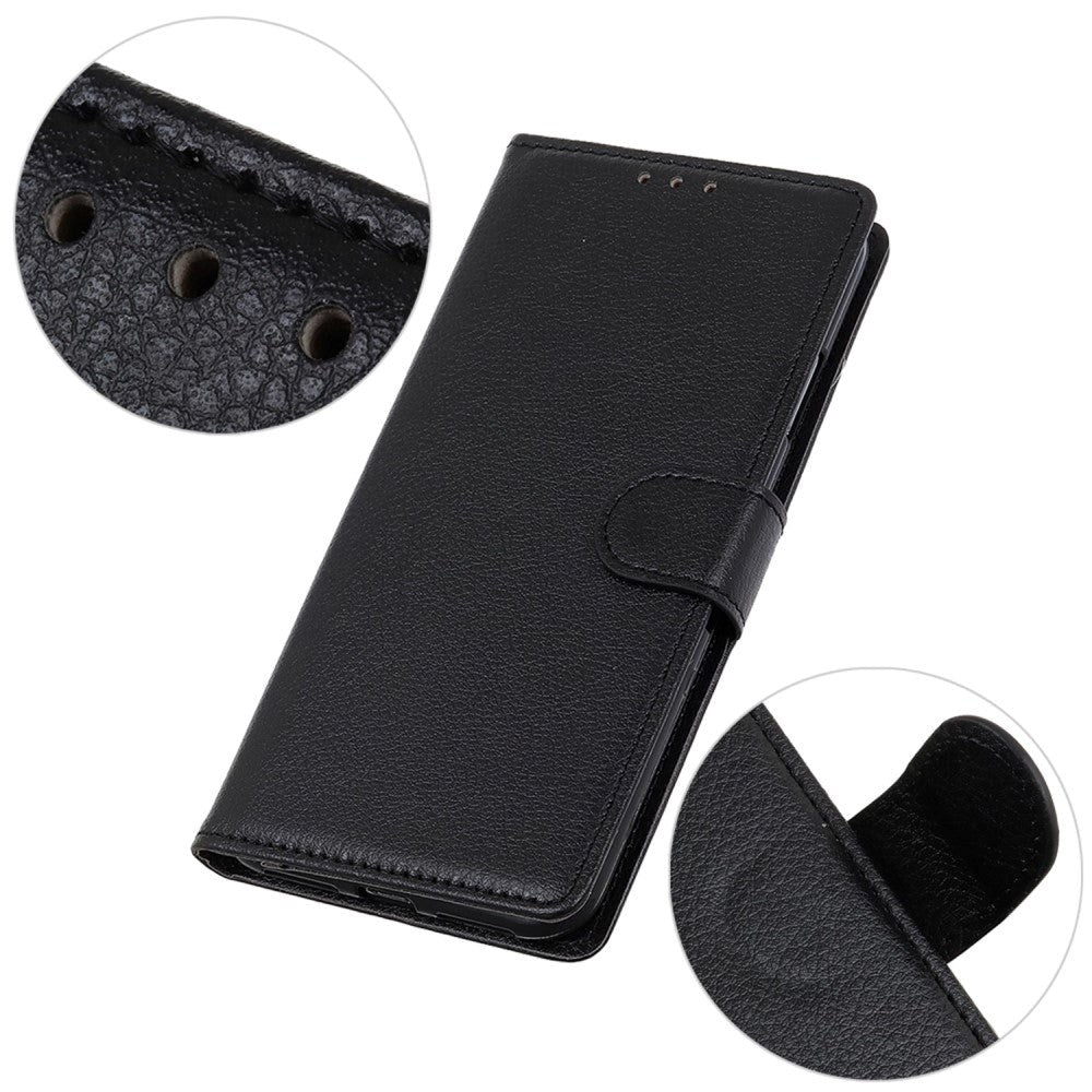 Samsung Galaxy Xcover 7 Leather Flip Case with Wallet - Black