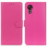 Samsung Galaxy Xcover 7 Leather Flip Case with Wallet - Pink