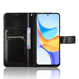 EIDERWOOD Honor X7b / 90 Smart Faux Leather Flip Case with Strap - Black