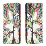 EIDERWOOD Samsung Galaxy Xcover 7 Flip Case with 2 x Card Holder - Colorful Tree
