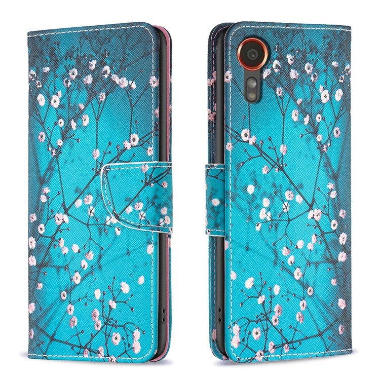 EIDERWOOD Samsung Galaxy Xcover 7 Flip Case with 2 x Card Holder - Flower Tree