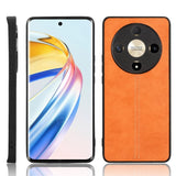 EIDERWOOD Honor Magic6 Lite (5G) Faux Leather Back Case - Orange