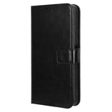 EIDERWOOD Xiaomi Redmi 13C (5G) Faux Leather Flip Case with Strap - Black