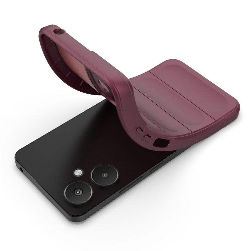 EIDERWOOD Xiaomi Redmi 13C (5G) Flexible Plastic Case - Wine Red