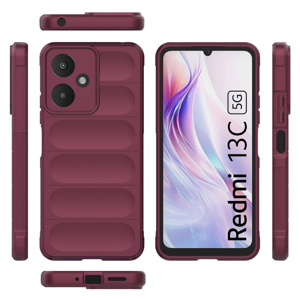 EIDERWOOD Xiaomi Redmi 13C (5G) Flexible Plastic Case - Wine Red