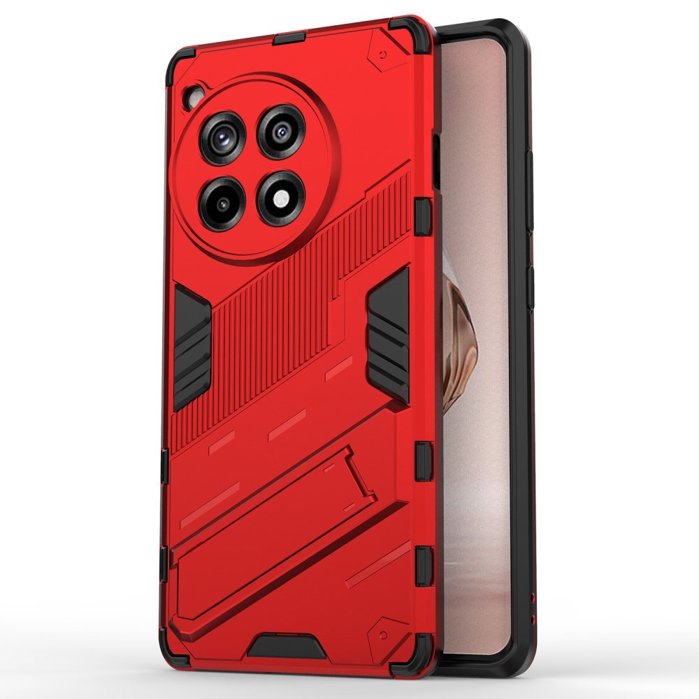 EIDERWOOD OnePlus 12R Hybrid Tough Case with Kickstand - Red