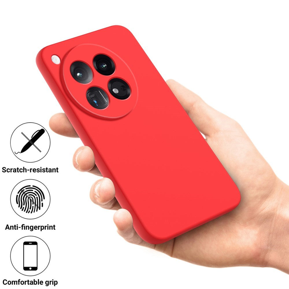 EIDERWOOD OnePlus 12R Liquid Silicone Case w. Strap - Red