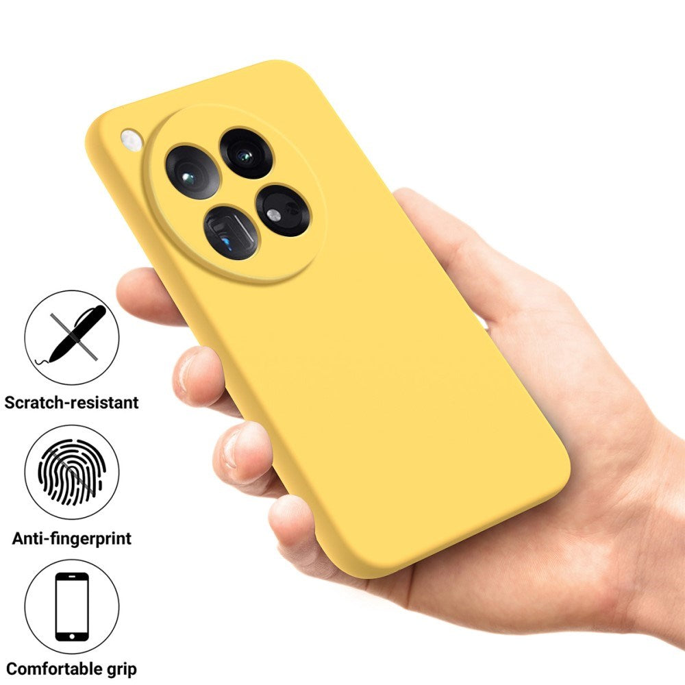 EIDERWOOD OnePlus 12R Liquid Silicone Case w. Strap - Yellow