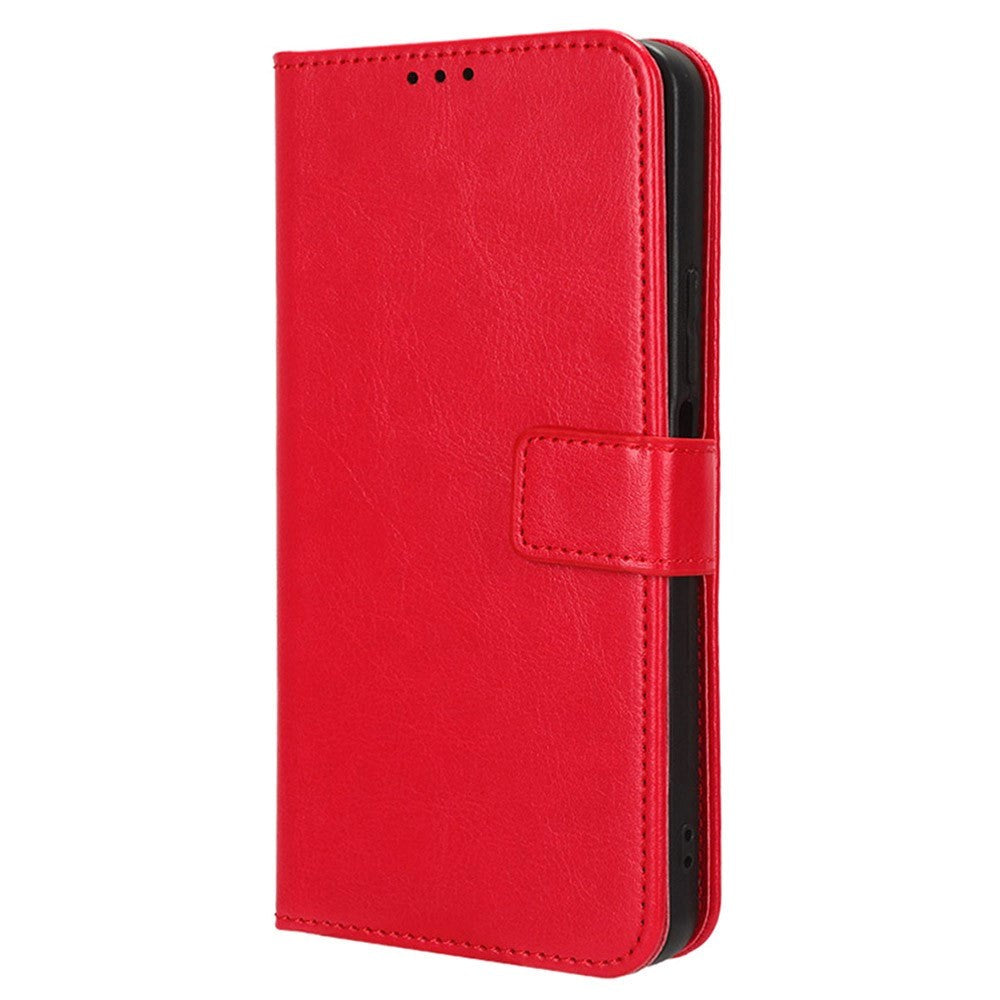 EIDERWOOD OnePlus 12R Leather Flip Case w. Stand & Wallet - Red