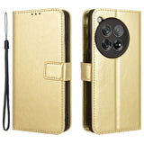 EIDERWOOD OnePlus 12R Leather Flip Case w. Stand & Wallet - Gold