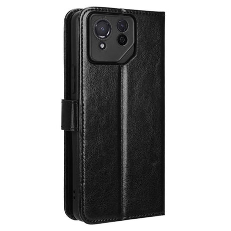 EIDERWOOD Asus ROG Phone 8 / 8 Pro Leather Flip Case w. Stand & Wallet - Black