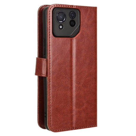 EIDERWOOD Asus ROG Phone 8 / 8 Pro Leather Flip Case w. Stand & Wallet - Brown