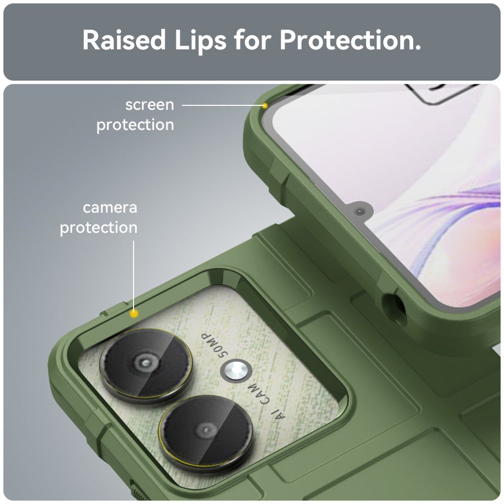 Xiaomi Poco C65 / Redmi 13C (4G / 5G) Rugged Shield Series Series Tough Case - Green