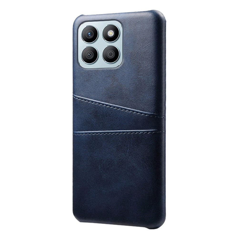 EIDERWOOD Honor X8b Leather Coated Plastic Case with Card Holder - Blue