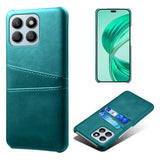 EIDERWOOD Honor X8b Leather Coated Plastic Case with Card Holder - Turquoise