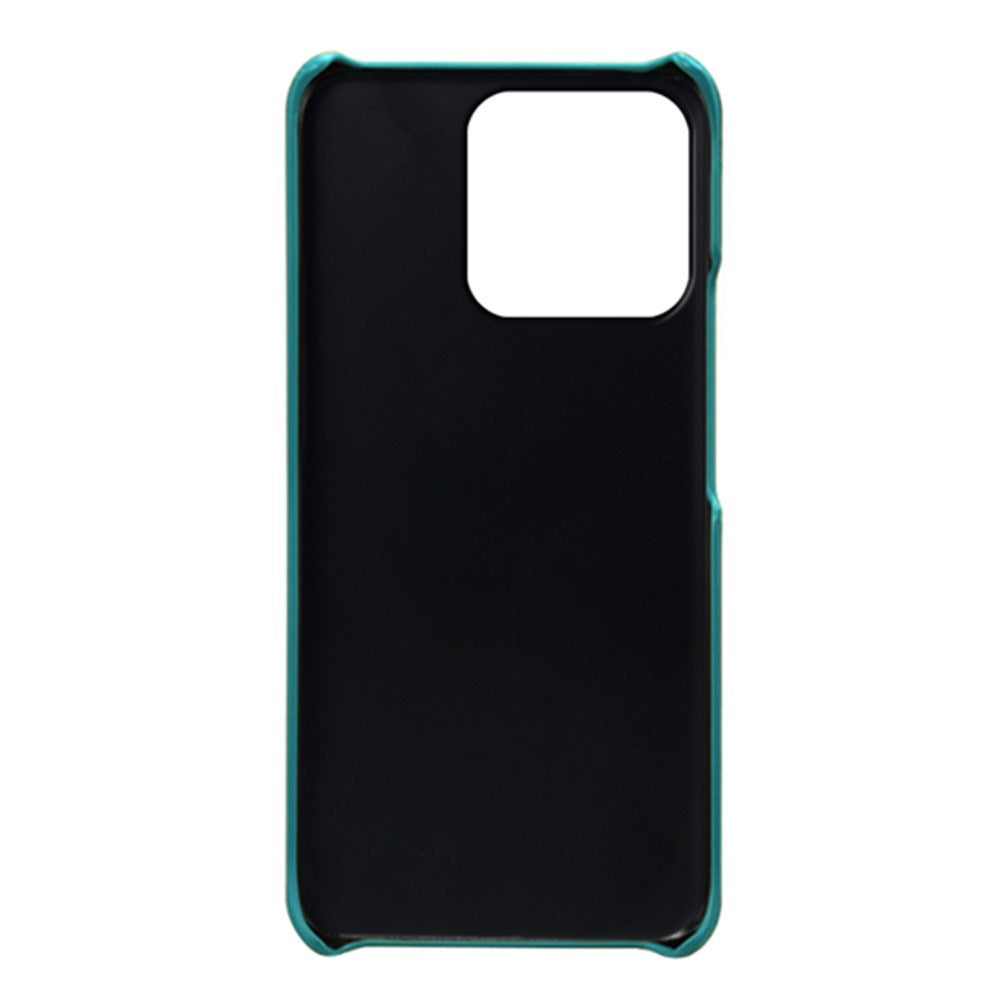 EIDERWOOD Honor X8b Leather Coated Plastic Case with Card Holder - Turquoise