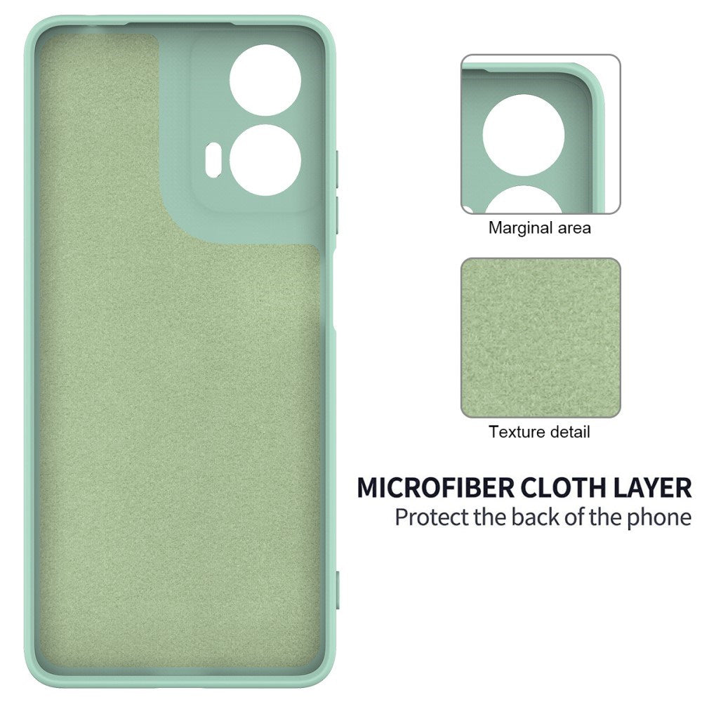 Motorola Moto G04 / G24 / G24 Power Liquid Silicone Case w. Strap - Green