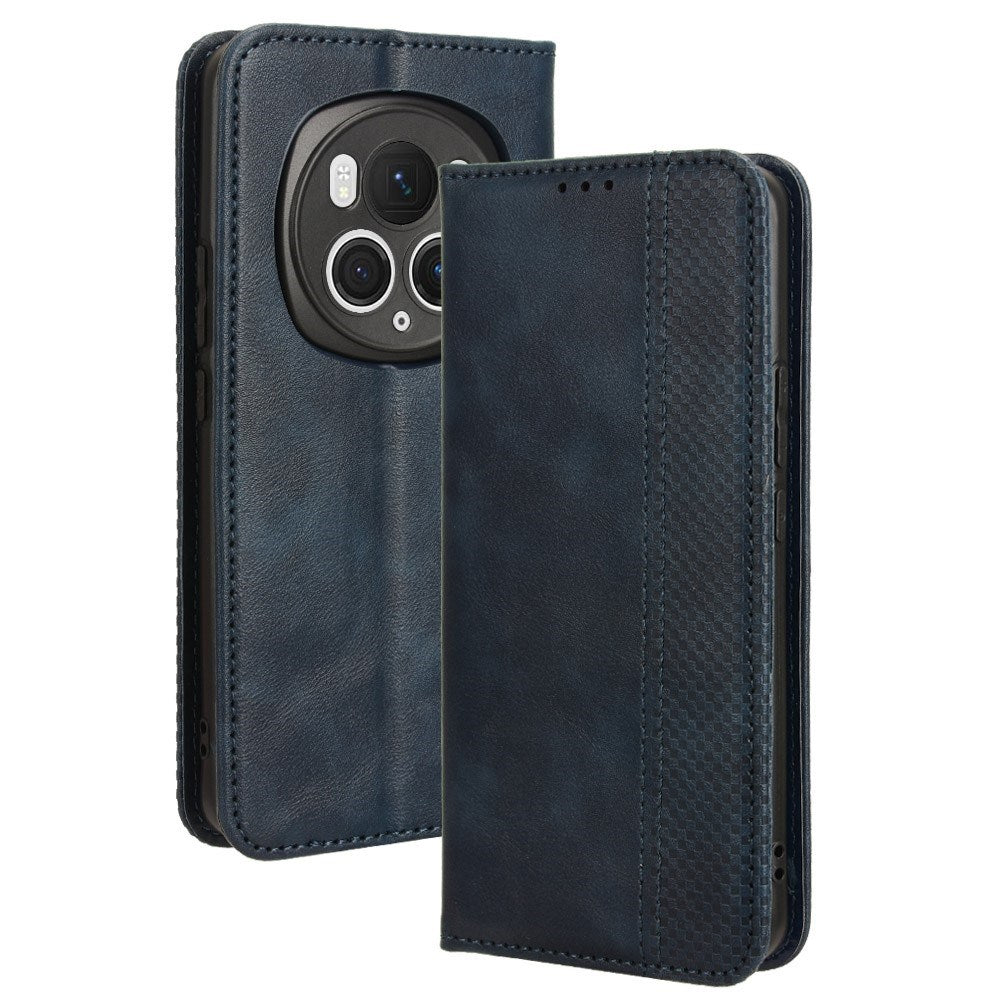 EIDERWOOD Honor Magic6 Pro (5G) Magnetic Faux Leather Flip Case - Blue