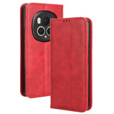 EIDERWOOD Honor Magic6 Pro (5G) Magnetic Faux Leather Flip Case - Red