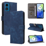 EIDERWOOD Motorola Moto G04 / G24 / G24 Power Leather Case with Wallet and Strap - Blue