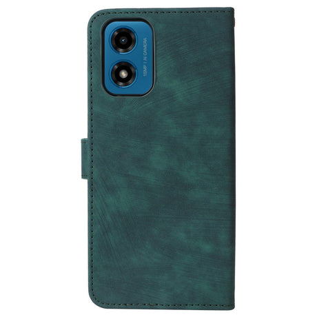 EIDERWOOD Motorola Moto G04 / G24 / G24 Power Leather Case with Wallet and Strap - Green