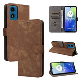 EIDERWOOD Motorola Moto G04 / G24 / G24 Power Leather Case with Wallet and Strap - Brown