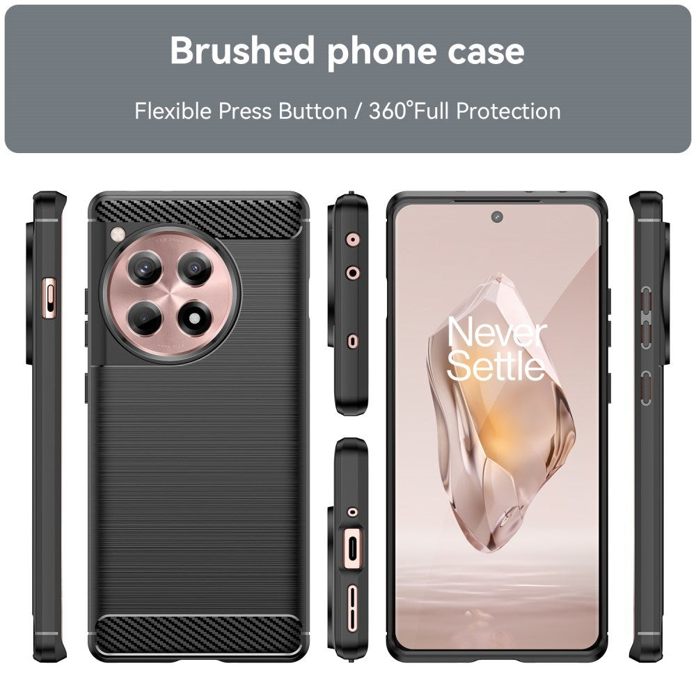 OnePlus 12R Brushed Carbon Case - Black