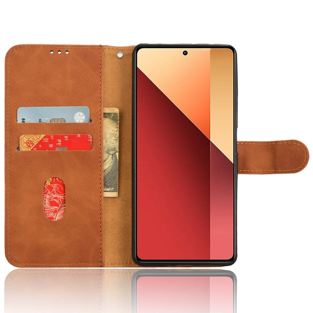 EIDERWOOD Xiaomi Redmi Note 13 Pro (4G) / Poco M6 Pro Soft Leather Wallet Case - Brown