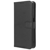 EIDERWOOD Xiaomi Redmi Note 13 Pro (4G) / Poco M6 Pro  Leather Flip Case w. Strap & Texture - Black