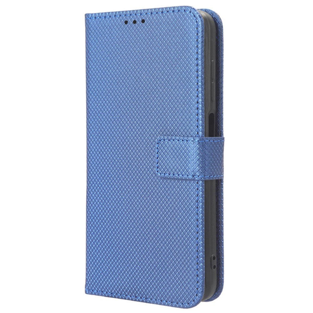 EIDERWOOD Xiaomi Redmi Note 13 Pro (4G) / Poco M6 Pro  Leather Flip Case w. Strap & Texture - Blue