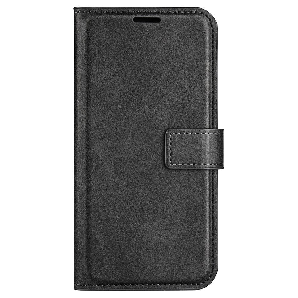 EIDERWOOD Xiaomi Redmi Note 13 (4G) Leather Flip Case w. Card Holder & Magnetic Closure - Black