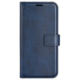 EIDERWOOD Xiaomi Redmi Note 13 (4G) Leather Flip Case w. Card Holder & Magnetic Closure - Blue