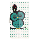 EIDERWOOD Samsung Galaxy Xcover 7 Flip Case with Card Holder & Stand Function - Green Owl