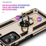 EIDERWOOD Motorola Moto G Play (2024) Tough Case w. Magnetic Kickstand - Gold