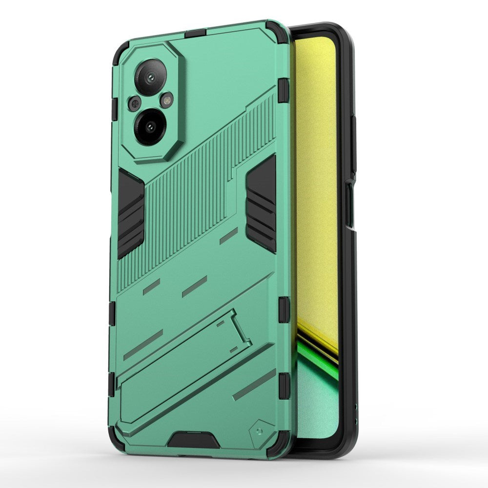 EIDERWOOD Realme C67 (4G) Hybrid Tough Case with Kickstand - Green