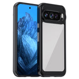 EIDERWOOD Google Pixel 9 / Pixel 9 Pro Hybrid Plastic Case - Transparent / Black