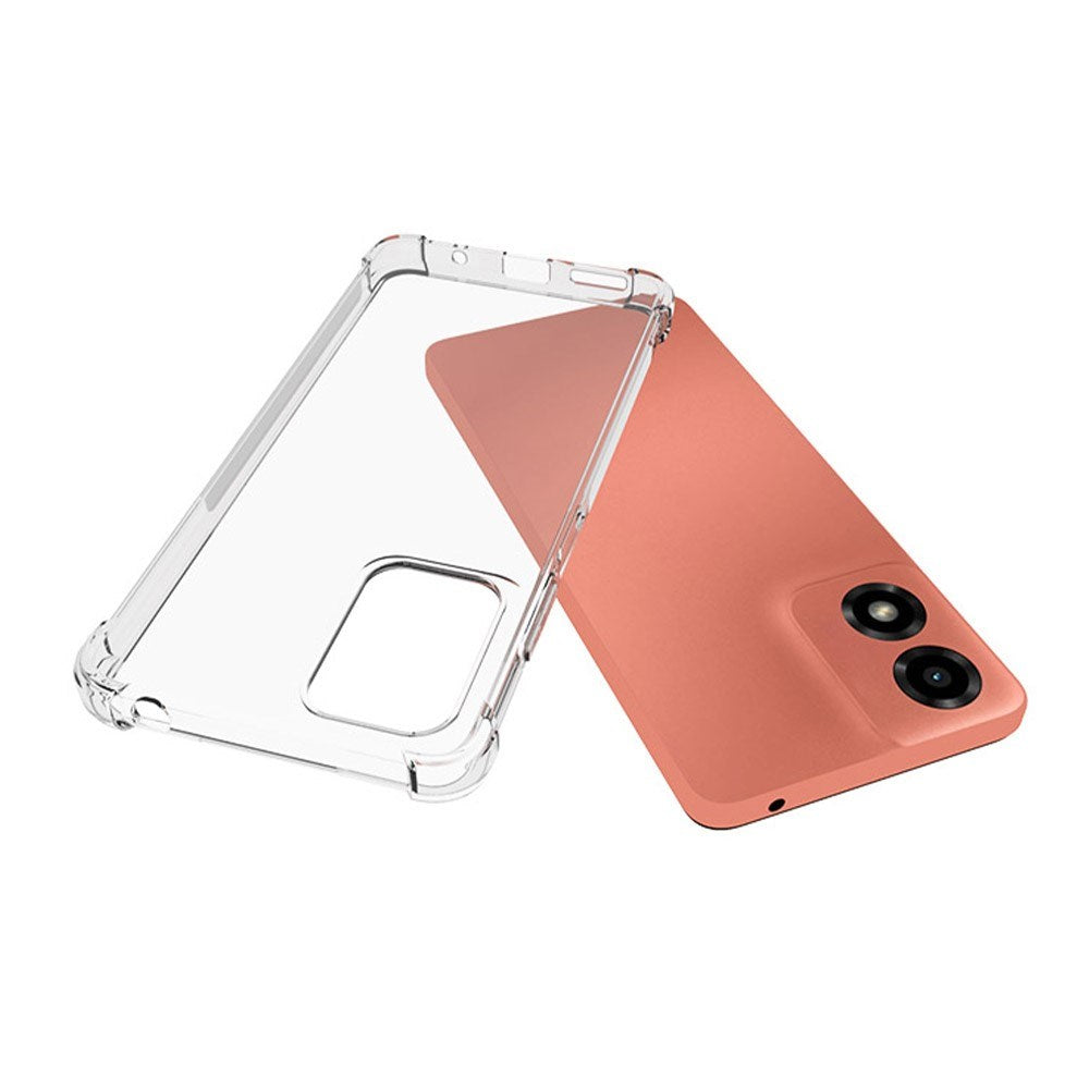 EIDERWOOD Motorola Moto E14 (4G) / G04 (4G) / G04s (4G) / G24 (4G) Flexible Plastic Back Case - Transparent