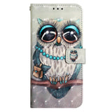 EIDERWOOD Motorola Moto G Play (2024) Artificial Leather Flip Case with Strap & Purse - Owl