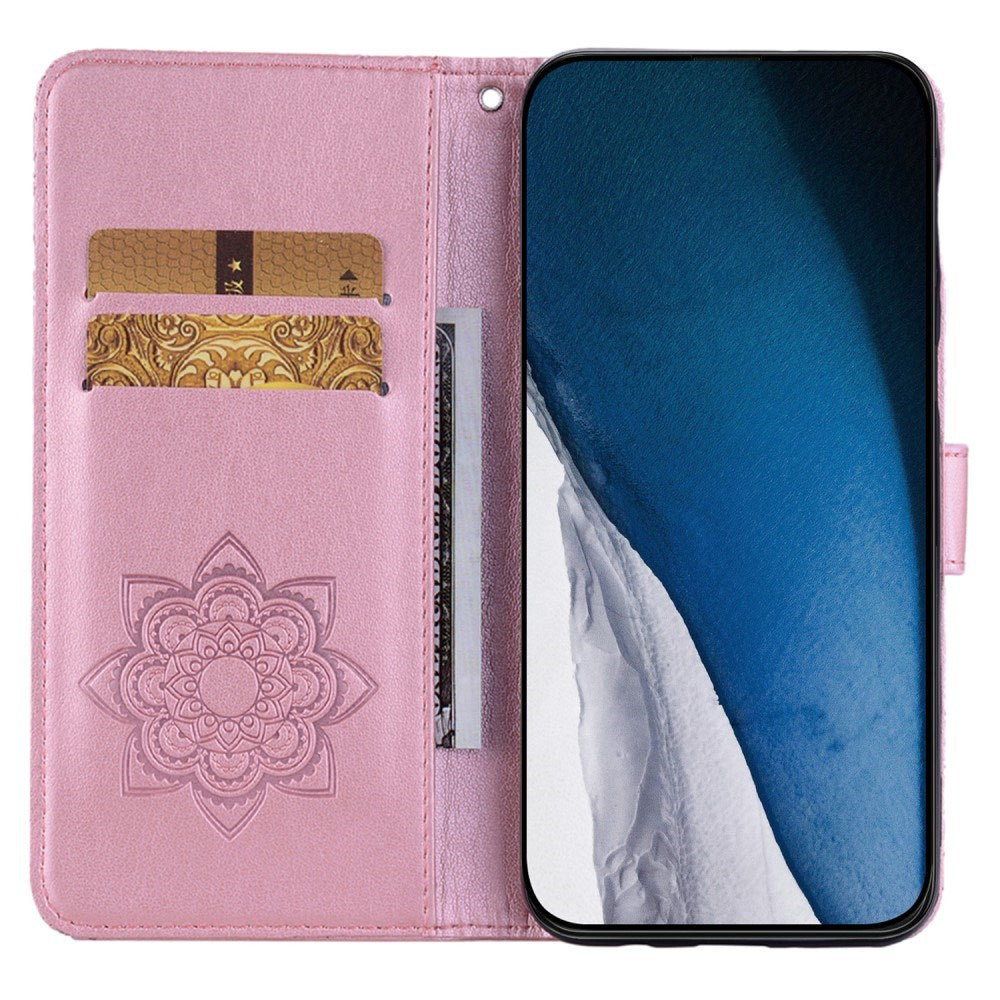 EIDERWOOD Xiaomi Redmi Note 13 Pro 5G / Poco X6 Leather Flip Case w. Wallet - Owl & Rhinestone - Rose Gold